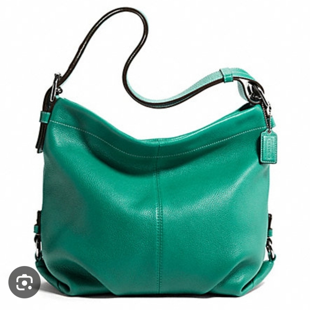 Coach Green Leather Duffle